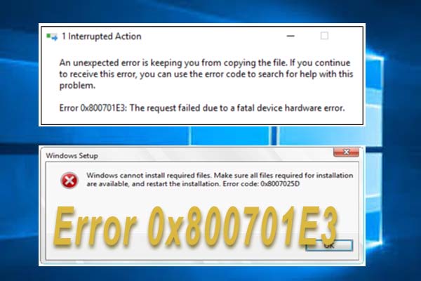 How to Fix the Error 0x800701E3 on Windows [2024]