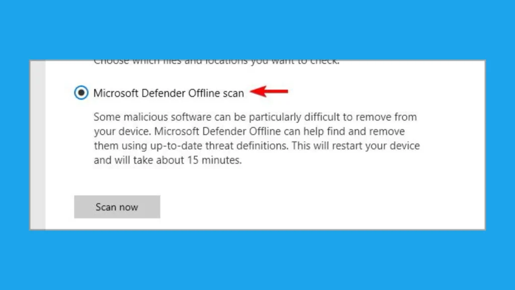 We recommend using Microsoft Defender Offline scan for really bothersome infections.
