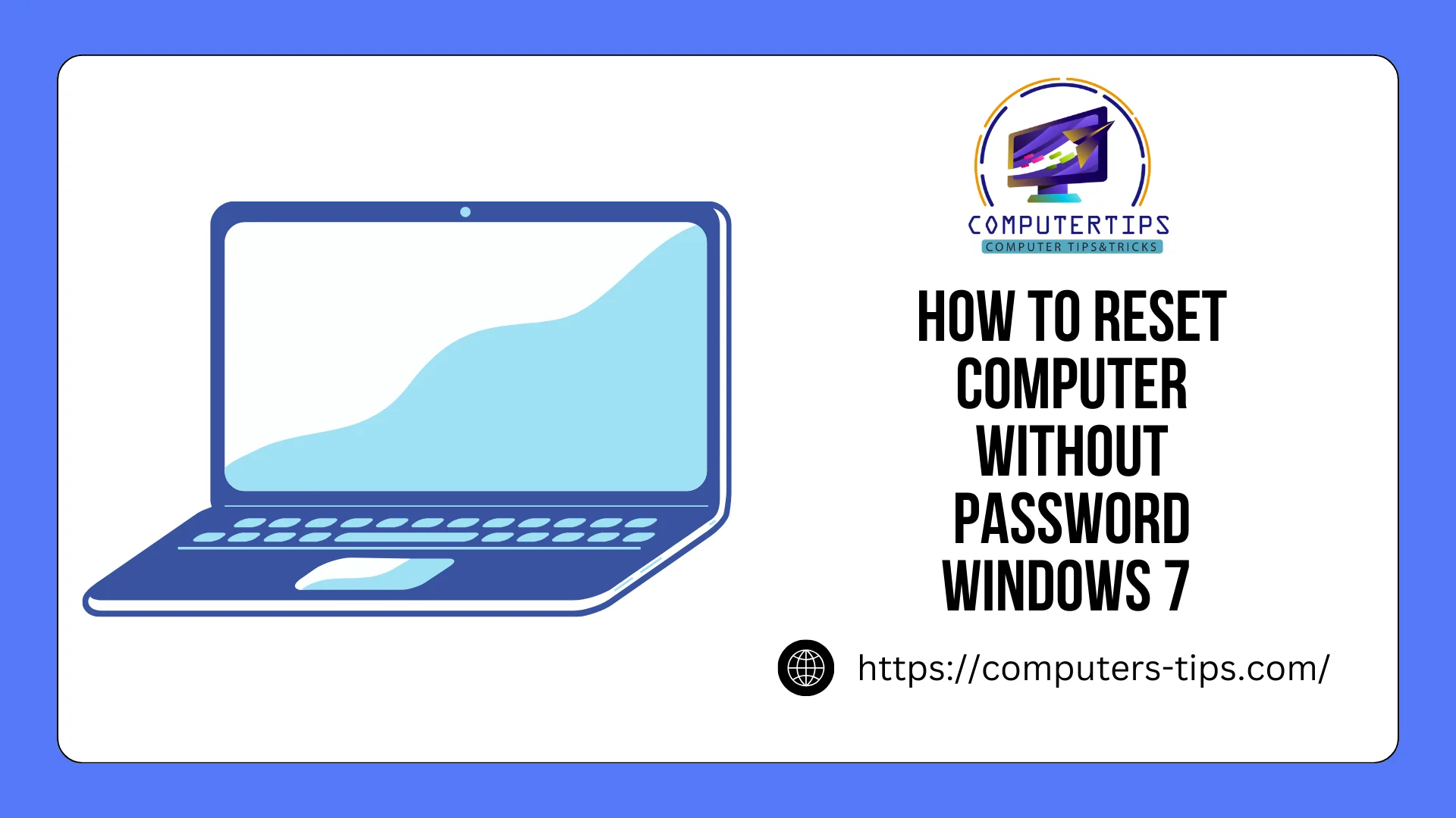 how to reset computer without password windows 7